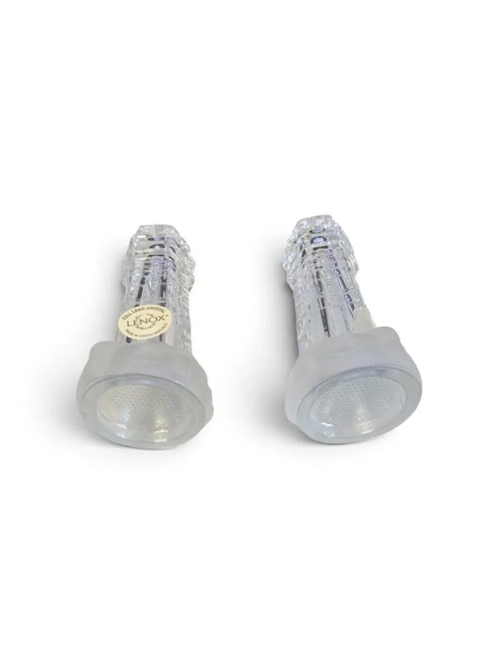 Lenox Crystal Lighthouse Salt & Pepper Shaker Set In Original Box